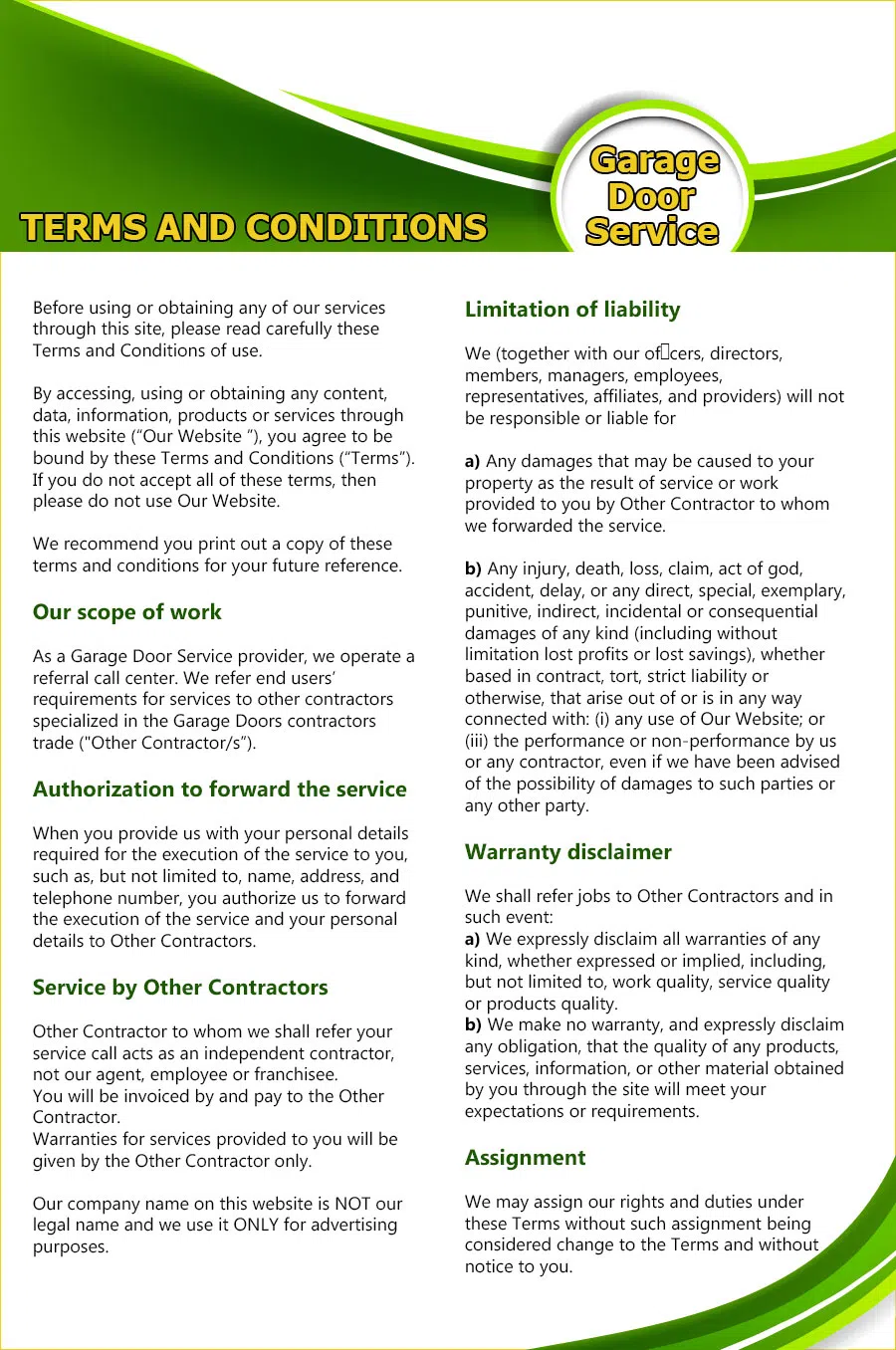 Master Garage Door Service Chantilly, VA 571-325-0003